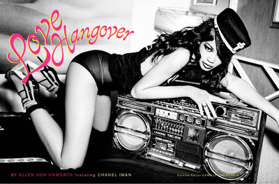 Love Hangover: Chanel Iman plus sexy que jamais, sous l'oeil de Ellen Von Unwerth.