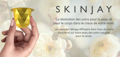 Capsules de douche signées Skinjay.