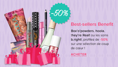 Happy monday | -50% sur une sélection de produits BENEFIT pour 24h !